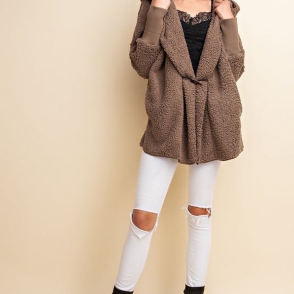OVERSIZED COZY TEDDY JACKET - Picture 5 of 6
